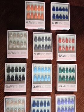 Glamnetic Lot of 11 Press-On Nail Sets - Assorted Colors